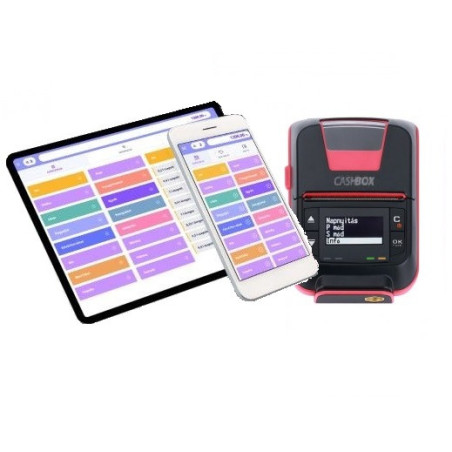 CashBox PosPrint mini 57mm thermo adóügyi nyomtató (GPS) + Tablet + NTAK