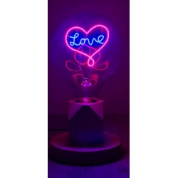 Love Fa Asztali Lámpa – Kézzel Készült Dimmelhető Hangulatlámpa