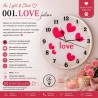 001. LOVE kézzel készített epoxy falióra