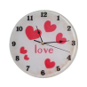 001. LOVE szív mintás epoxy falióra – Au Light & Clock