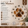 002. Mancs fa-epoxy falióra – Au Light & Clock