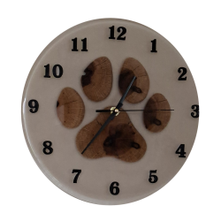 002. Mancs fa-epoxy falióra – Au Light & Clock