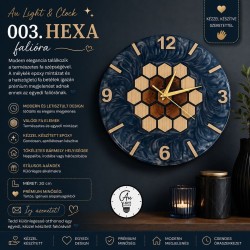 003. HEXA fa-epoxy falióra – Au Light & Clock