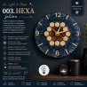 003. HEXA fa-epoxy falióra – Au Light & Clock