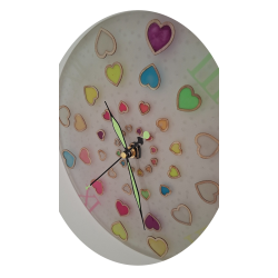 005. Szíves világító epoxy falióra – Au Light & Clock