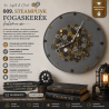 009. Steampunk Fogaskerék epoxy falióra