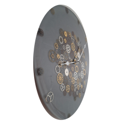 009. Steampunk fogaskerekes falióra – Au Light & Clock