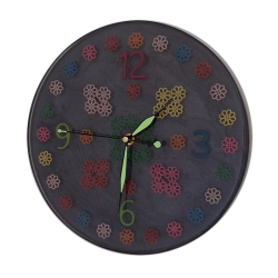 010. Gombvirág világító epoxy falióra – Au Light & Clock
