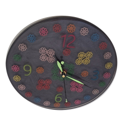 010. Gombvirág világító epoxy falióra – Au Light & Clock
