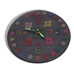 010. Gombvirág világító epoxy falióra – Au Light & Clock