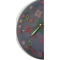 010. Gombvirág világító epoxy falióra – Au Light & Clock