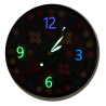 010. Gombvirág világító epoxy falióra – Au Light & Clock