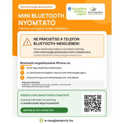 Mx8 (Mx6) Bluetooth nyomtató NAV ePénztárgép eNyugta apphoz