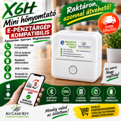X6h Bluetooth nyomtató NAV ePénztárgép eNyugta apphoz