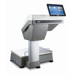 Cas CL-7200 15Kg hitelesített címkenyomtatós és blokknyomtatós 10" érintő kijelzős mérleg
