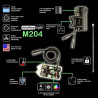 Monkey Light M204 egyedi kerékpár világítás